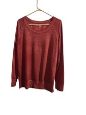 Maurices long sleeve light sweatshirt orange size small