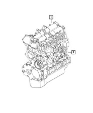 Genuine Mopar Long Block Engine 68652350aa