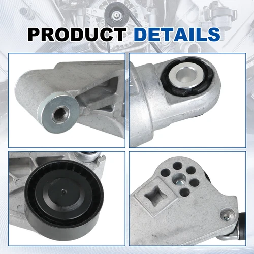 V-Ribbed Belt & Tensioner & Idler Pulley Kit for 2012-2018 JEEP Wrangler JK 3.6L - Picture 9 of 22