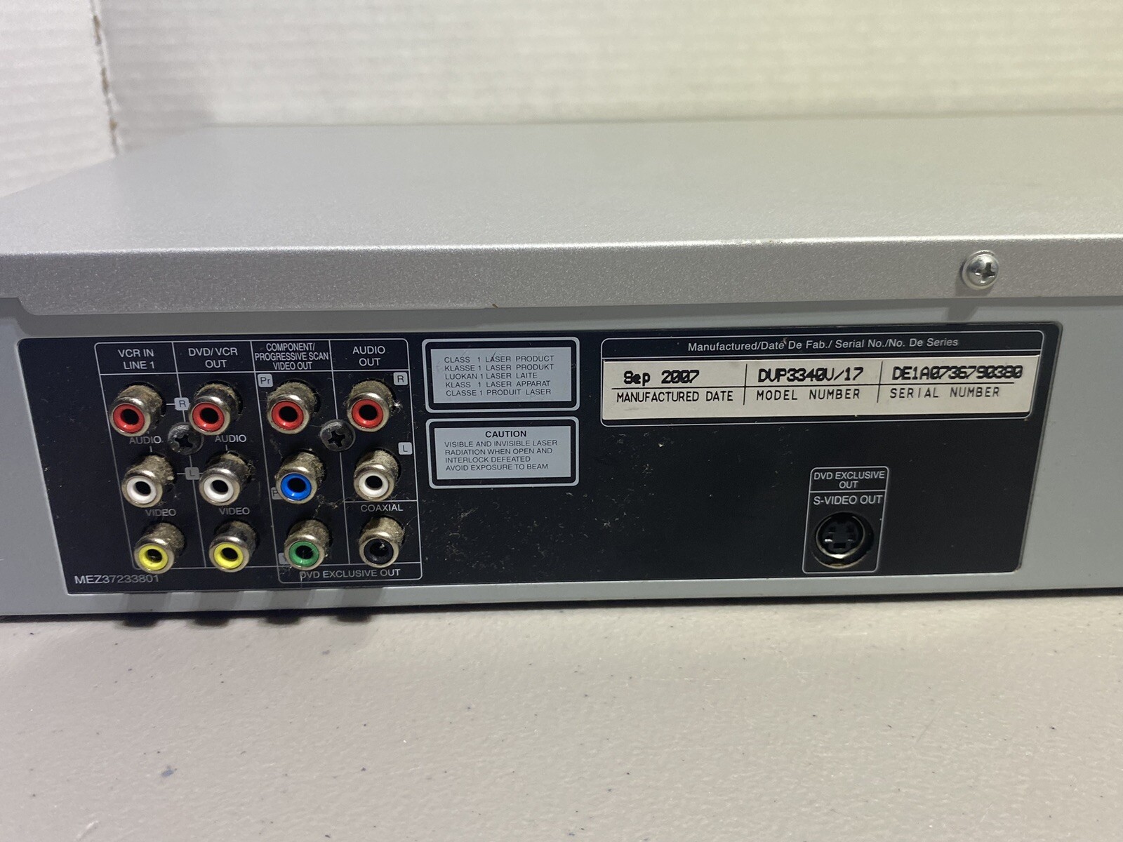 Philips VCR/DVD Combo Model DVP3345V/17 Tested & Working No Remote