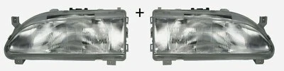 POUR RENAULT 19 II 92-96 2x PHARE FEU FEUX AVANT GAUCHE+DROIT MANUEL ÉLECTRIQUE - Photo 1/4