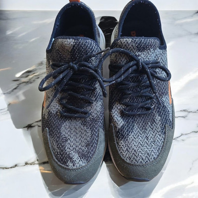 Diesel RN93243 Men's Low Cut Sports Sneakers Black/Khaki - Main Image