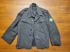 RARE Vintage 60s ZS Wool German Military Border Guard Patrol Uniform Sz 94 S/M