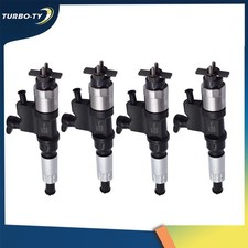 4pcs Fuel Injectors For Isuzu Npr Npr-hd Diesel 4.8l 5.2l 4hk1 4 Cyl 095000-5471