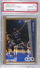 1992-93 Fleer Drake's Shaquille O'Neal #37 PSA 8 Rookie RC HOF