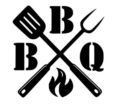 BBQ Grillen Aufkleber Sticker Auto Wand Fenster Möbel Dekoration