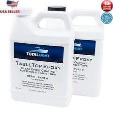 Crystal Clear Epoxy Resin Kit Table Coating Crafts Art Molds Waterproof Finish