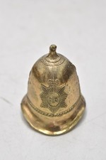 Vintage Brass Metropolitan Police Helmet Bell Decorative