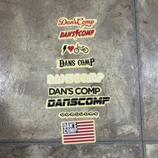 Calcomanías adhesivas BMX Dans Comp años 90 escuela media bicicleta de carreras bicicleta de colección
