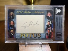 2018 Historic Autographs President George H.W. Bush Signed Cut BGS “41” 🇺🇸