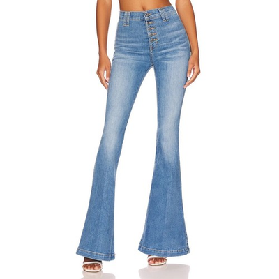 #ad Veronica Beard Jeans Sheridan Bell Bottom High Rise Button Fly Lakeshore Size 24 $149.00