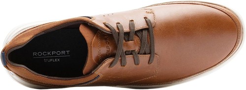 Rockport Truflex Cayden Plain Toe TAN LEA II 8M - Picture 3 of 4