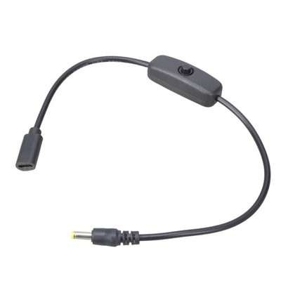 Switching Control Type C to DC4.0mmx1.7mm Charging Cable Wire 5V for LED Light