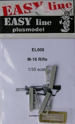 Plus Model Easy Line 1/35 M16 US Rifle Resin + Photoetch Unpainted Kit 3pcs