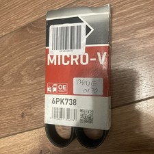 Image of Gates 6PK738 Micro-V Belt. 6 Ribs 738mm