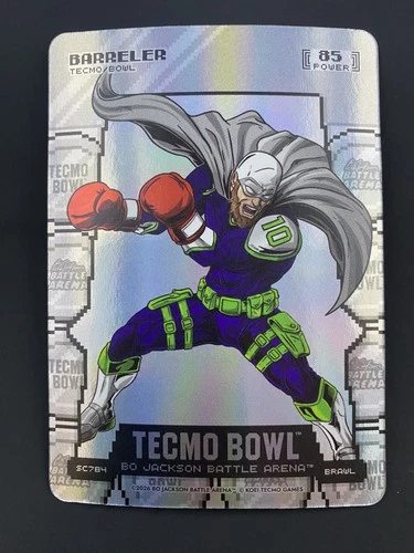 2026 Bo Jackson Battle Arena Tecmo Bowl 1st Ed SC784 Barreler Battlefoil