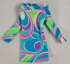 Totally Hair Barbie Blue Dress Only For Brunette Doll Vintage 1991
