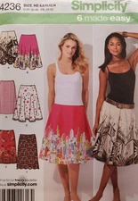 Skirt Sewing Patterns - Pick and Choose From Dropdown List