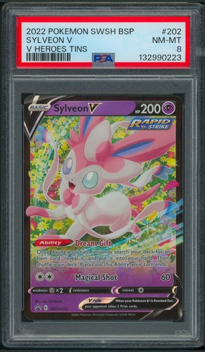 Sylveon V graded PSA 8 for sale on eBay