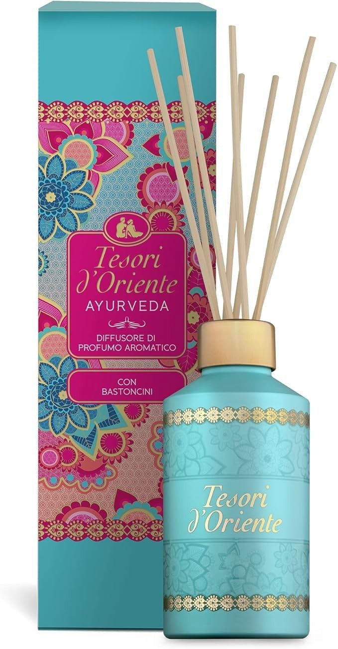 Tesori D'oriente Ambra/Viola Diffusore A Bastoncino, Ajurveda, 200 Ml - Immagine 4