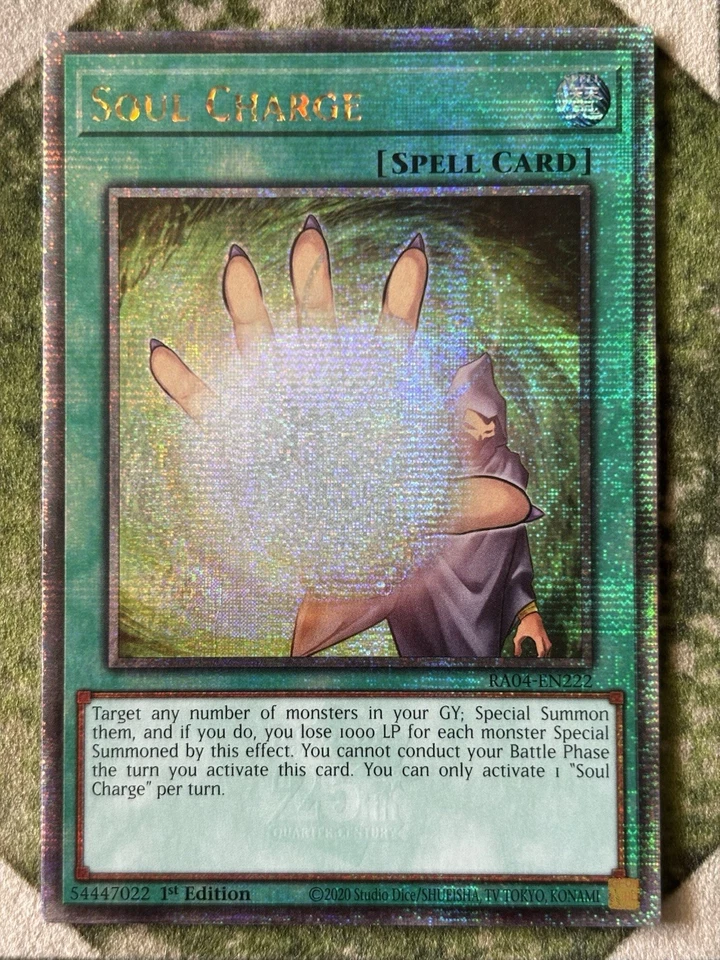 YuGiOh SOUL CHARGE Quarter Century Secret Rare RA04-EN222 - Image 2 of 3