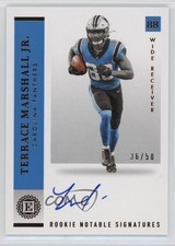 2021 Encased Rookie Notable Signatures 36/50 Terrace Marshall Jr Auto 1o5m