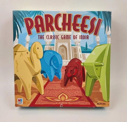 Vintage Parcheesi The Classic Game of India Milton Bradley 2001 Complete - READ
