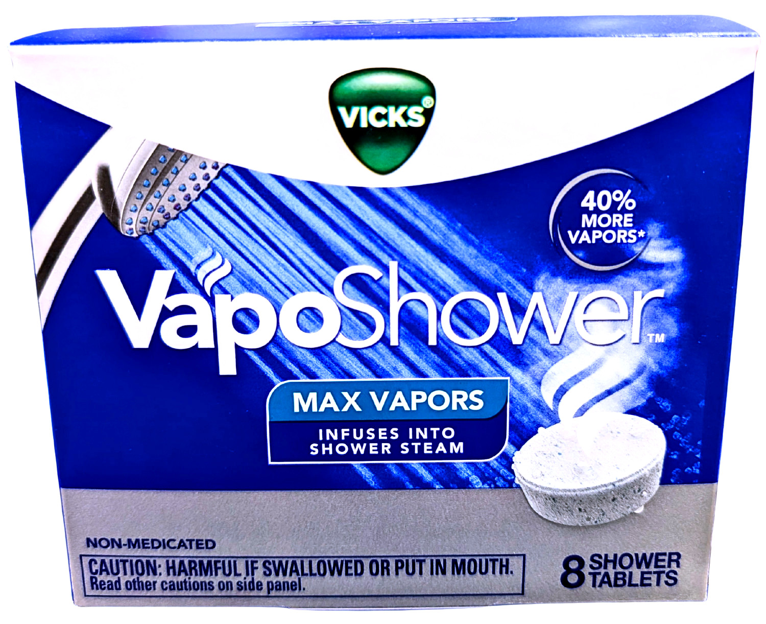 Vicks Vaposhower Max Vapors 8 Shower Tablets