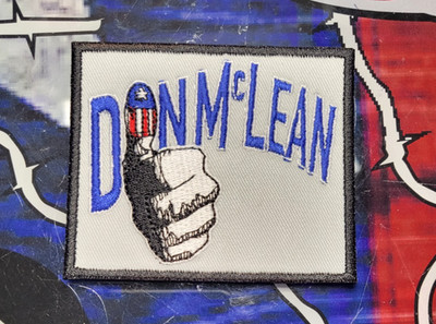 EMBROIDERED DON MCLEAN SINGER SONGWRITER PATCH (Please Read Ad)