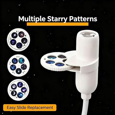 Starry Sky Projector LED Night Light 15 Film Plates Bedroom Projection Lamp New