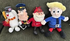 Rudolph And Frosty Lot of 4- 3 Stuffins And 1 Dan Dee Toy Hermie Plush