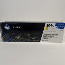HP CC532A 304A Toner Cartridge - Yellow - Open Box - Unused