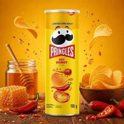 Pringles Hot Honey 158g   Limited Edition Snack süß scharf (USA)