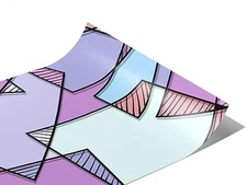 Rwraps Purple Mosaic Purpureus Compass Gloss Vinyl Film Wrap 59in x 6in Vinyl