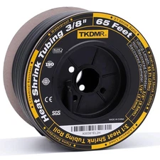 TKDMR 3/8 Heat Shrink Tubing-65 Ft-3:1 Ratio Marine Grade , Wire Cable Adhesive