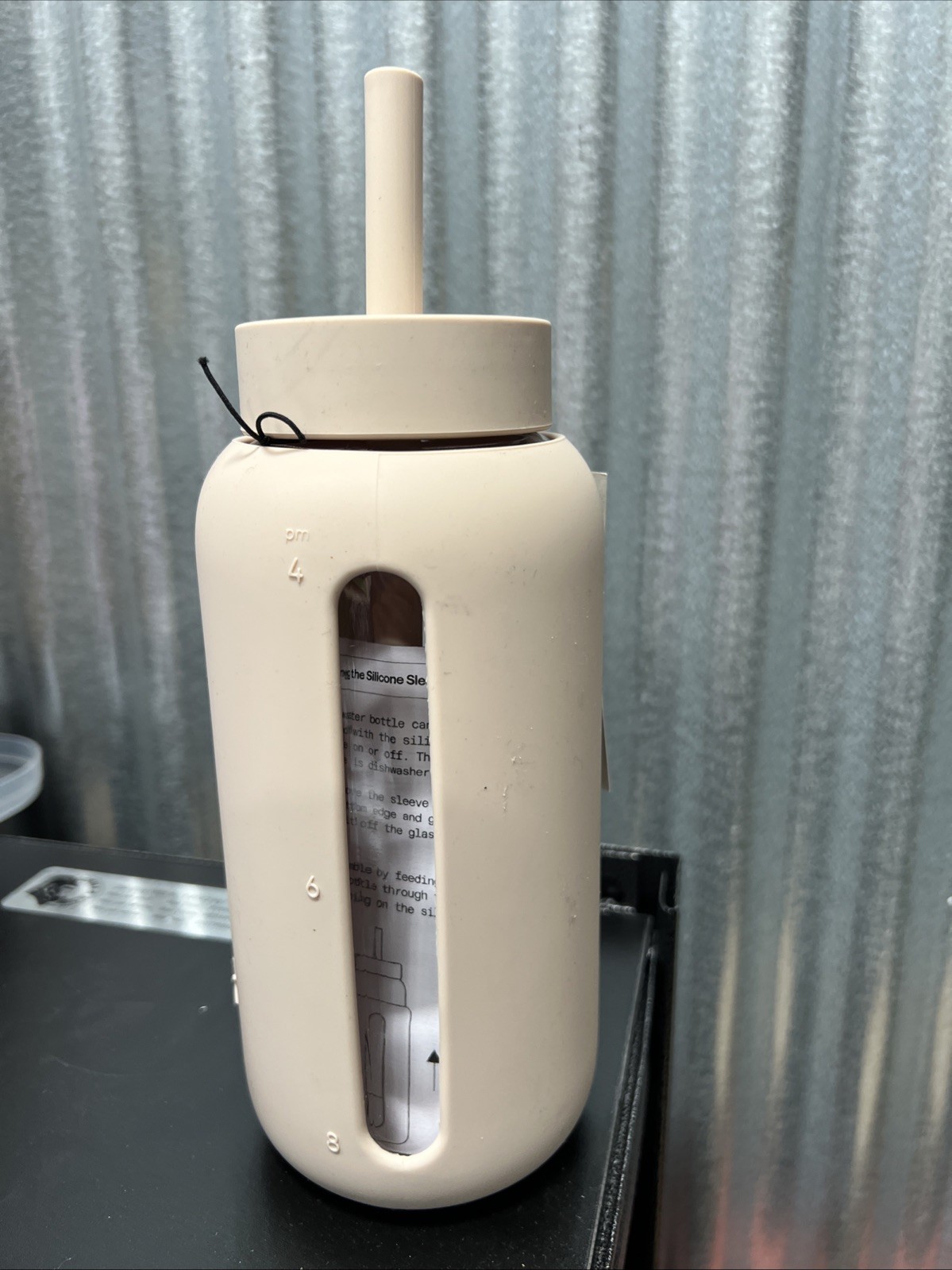 Bink 27oz Day Water Bottle Straw Cap Latte