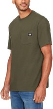 CAT Caterpillar Men's Trademark T-Shirt, Green, Small