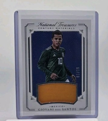 2018 National Treasures GIOVANI DOS SANTOS Jersey /99 Mexico Club America