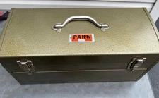 Vintage Park Metal Tool Box With Tray  Model #84447 20x8x9 1/2" CLEAN!!!