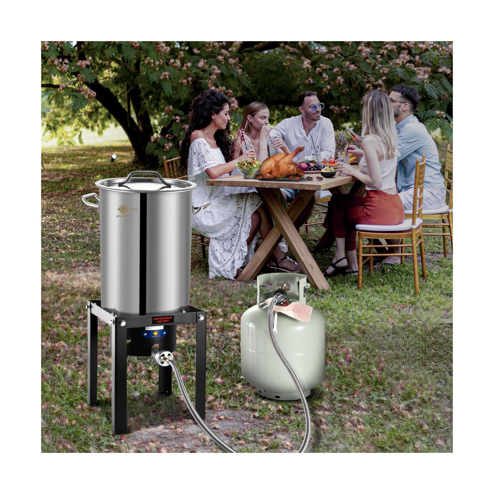 ARC 55,000BTU Propane Burner Camping Stove,Outdoor Gas Stove Burner Cooker fo...