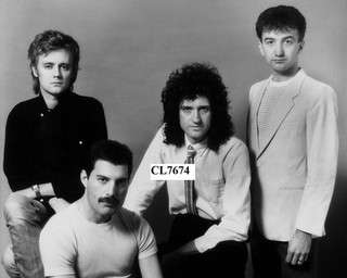 Queen: John Deacon Roger Taylor Freddie Mercury and Brian May Group Photo