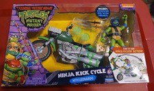 Teenage Mutant Ninja Turtles  Mutant Mayhem Ninja Kick Cycle & Leonardo Figure