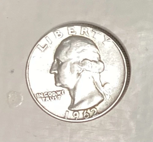 1962 Washington quarter circulated in good condtion 90% silver