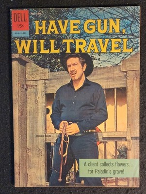 HAVE GUN WILL TRAVEL #14 (Dell 1962) VF Richard Boone Photo Cover  Final Issue