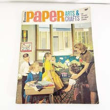 Original 1963 Dennison Paper Arts  Crafts For Teachers  Group Leaders Vintage