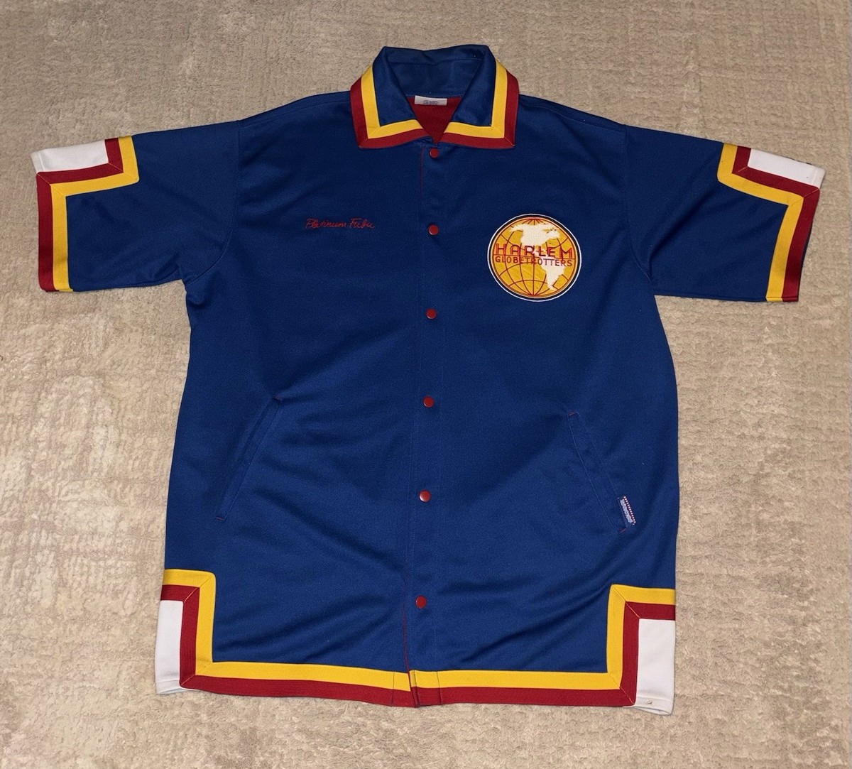 Vintage Platinum Fubu Harlem Globetrotters Basketball Warmup