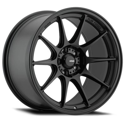 Konig Dekagram Semi-Matte Black | 16x8'' +35mm | 4x100mm Wheel