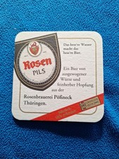 Bierdeckel 1995 DLG Prämiert - Rosen Brauerei Pössneck