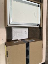 Cat Door for Wall, Energy Efficient Pet Door with Steel Frame, Milky White Small