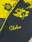 FAVANT LLC Navy Blue Yellow Hawaiian Flowers Aloha Wrap Rectangle Scarf New NWT! — photo 3